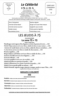 Les jeudis à 7$