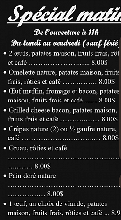 Spécial matin