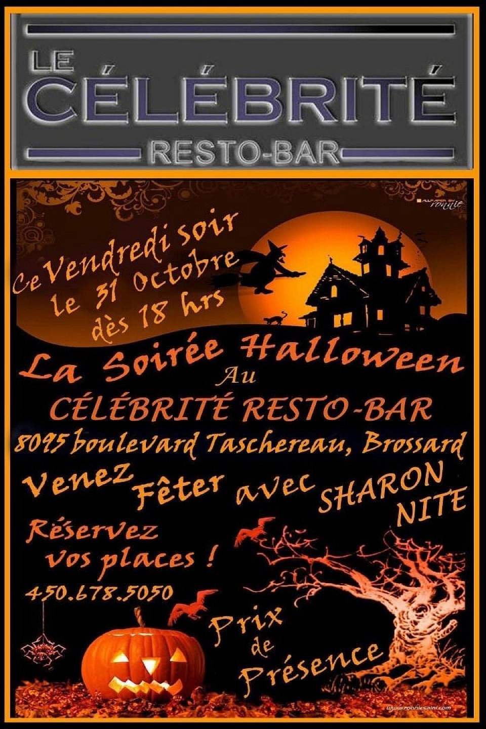 On remets ça vendredi le 31, 450 678 5050