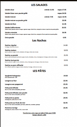 Menu soir 2